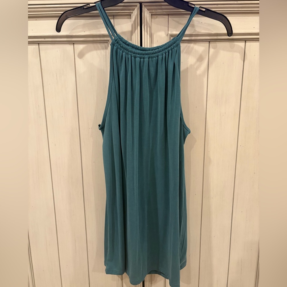 Green Envelope Teal Camisole Top